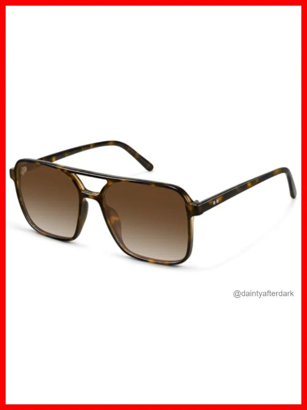 Square Aviator Sunglasses Women Men Retro Trendy UV Protection Shades